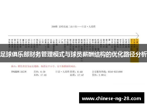 足球俱乐部财务管理模式与球员薪酬结构的优化路径分析